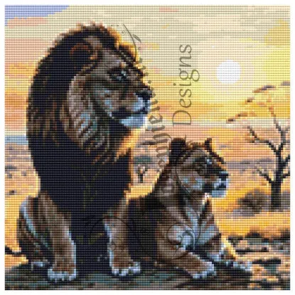 Afbeeldingen van Leeuwen - Diamond painting - Josephiena.nl - DP-089