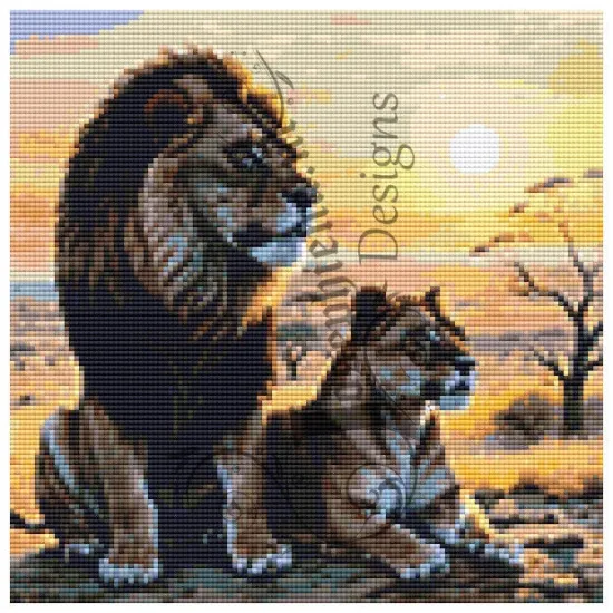 Afbeeldingen van Leeuwen - Diamond painting - Josephiena.nl - DP-089