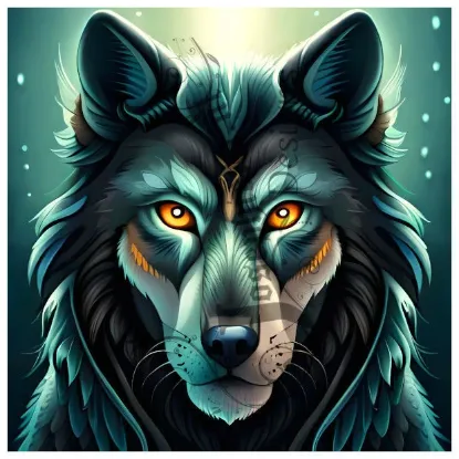 Afbeeldingen van Wolf - Diamond painting - Josephiena.nl - DP-074
