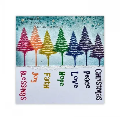 Afbeeldingen van Small Snowy Fir Tree - Lavinia Stamps - LAV929