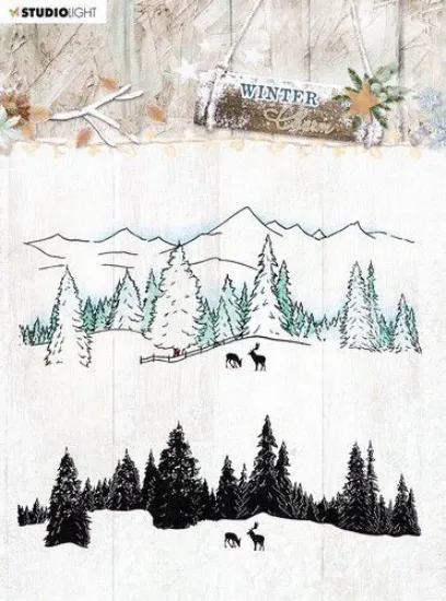 Afbeeldingen van Studio Light SL Clear Stamp Winter Charm nr.492