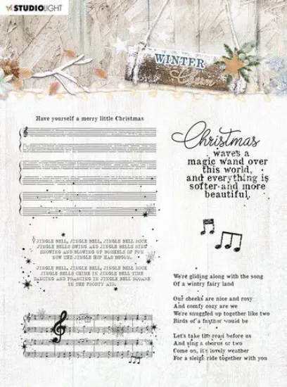Afbeeldingen van Studio Light SL Clear Stamp Winter Charm nr.493