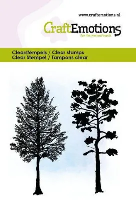 Afbeeldingen van CraftEmotions clearstamps 6x7cm - Bomen