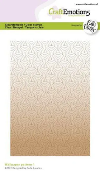 Afbeeldingen van CraftEmotions clearstamps A6 - wallpaper pattern 1 Carla Creaties