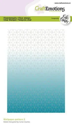 Afbeeldingen van CraftEmotions clearstamps A6 - wallpaper pattern 2 Carla Creaties