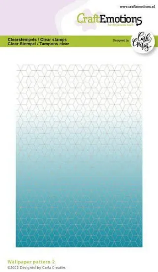 Afbeeldingen van CraftEmotions clearstamps A6 - wallpaper pattern 2 Carla Creaties