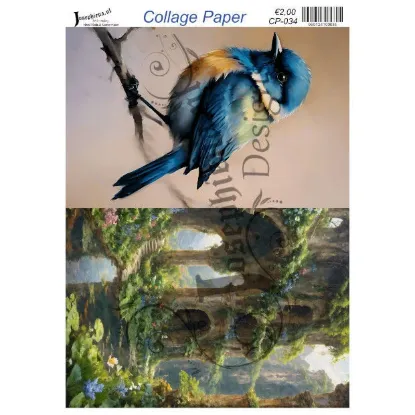 Afbeeldingen van Vogels en tuinen - Josephiena's collagepapier - CP-034