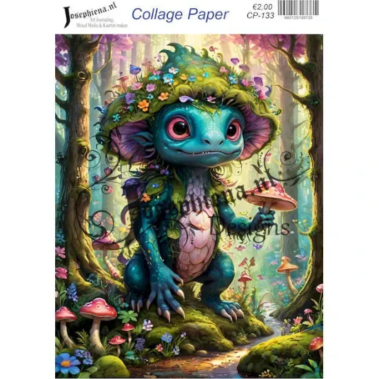 Afbeeldingen van Bloemendraker - Josephiena's collagepapier - CP-133