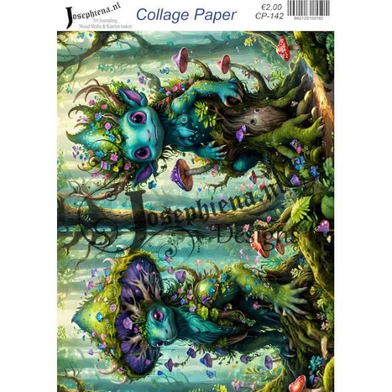 Afbeeldingen van Boswezentje - Josephiena's collagepapier - CP-142