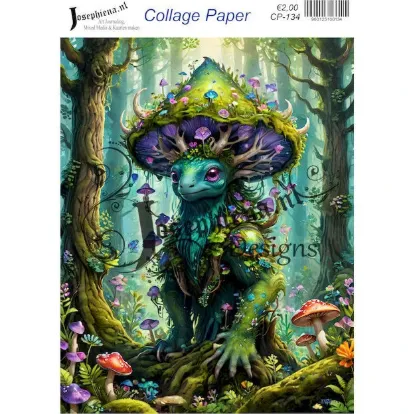 Afbeeldingen van Paddenstoelwacht - Josephiena's collagepapier - CP-134