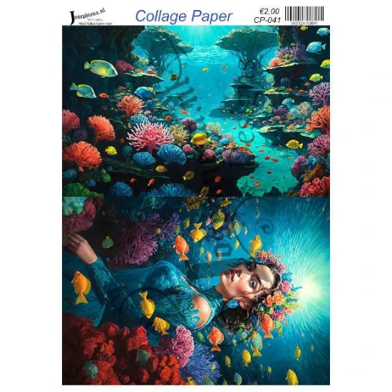Afbeeldingen van Onderwaterwereld - Josephiena's collagepapier - CP-041