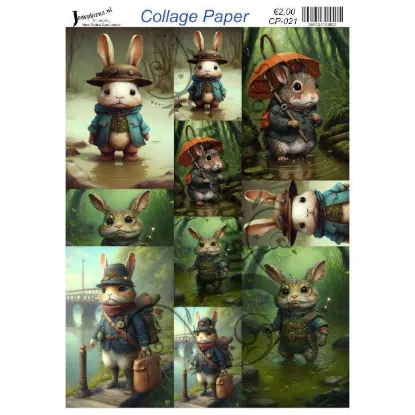 Afbeeldingen van Avonturierende knaagdieren - Josephiena's collagepapier - CP-021