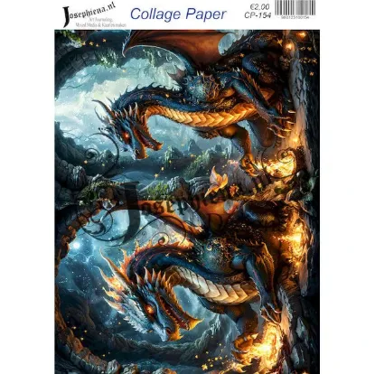 Afbeeldingen van Draak - Josephiena's collagepapier - CP-154