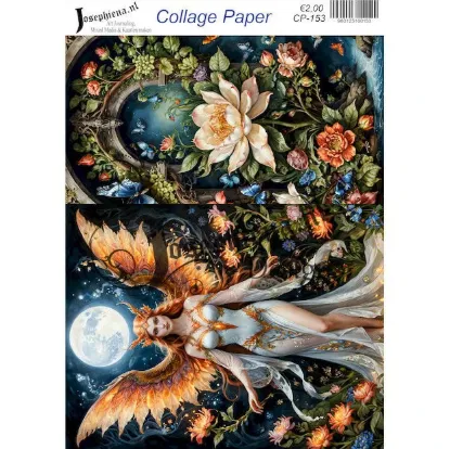 Afbeeldingen van Fee in de nacht - Josephiena's collagepapier - CP-153