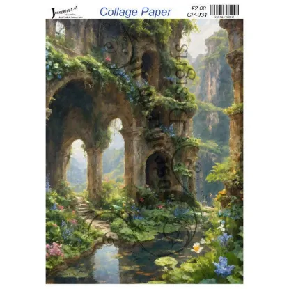 Afbeeldingen van Ruïnes in bloei - Josephiena's collagepapier - CP-031