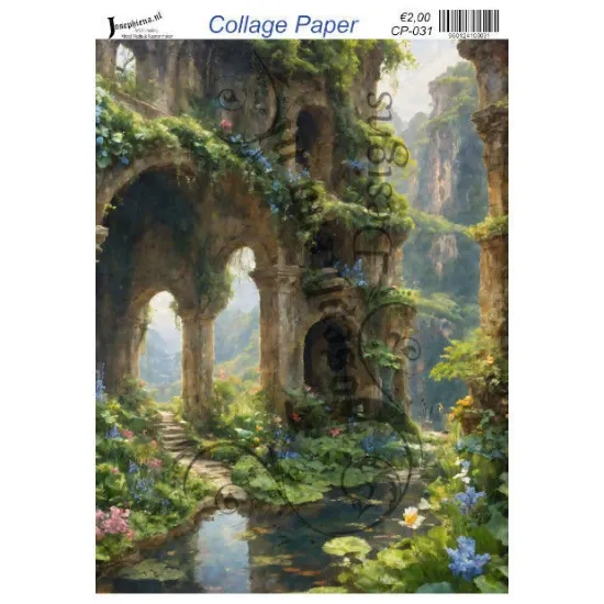Afbeeldingen van Ruïnes in bloei - Josephiena's collagepapier - CP-031