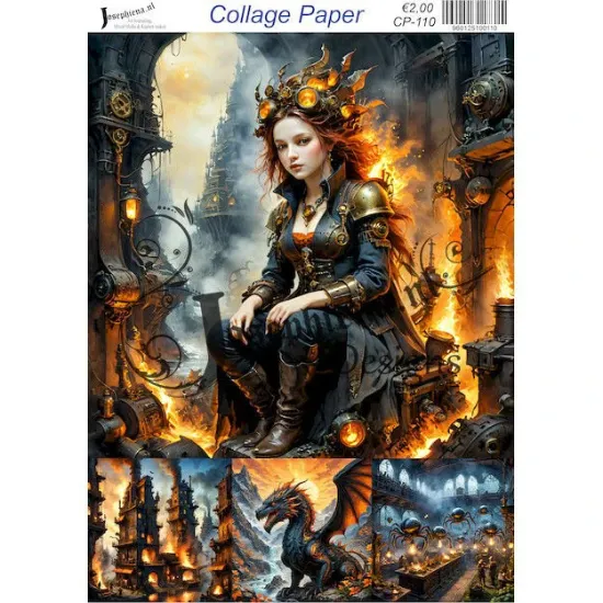 Afbeeldingen van Steampunk - Josephiena's collagepapier - CP-110