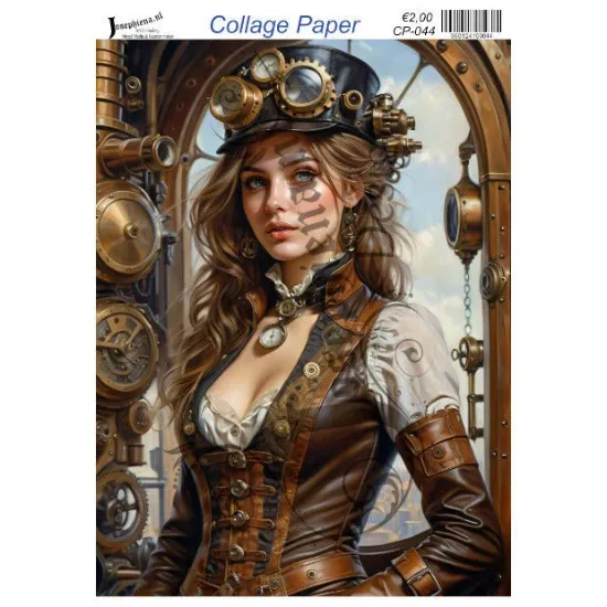 Afbeeldingen van Steampunk avonturier - Josephiena's collagepapier - CP-044
