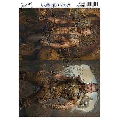 Afbeeldingen van Steampunk helden - Josephiena's collagepapier - CP-048