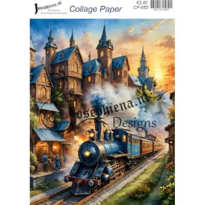 Afbeeldingen van Stoomtrein - Josephiena's collagepapier - CP-052