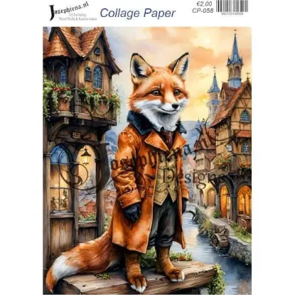 Afbeeldingen van Vossenheer - Josephiena's collagepapier - CP-058