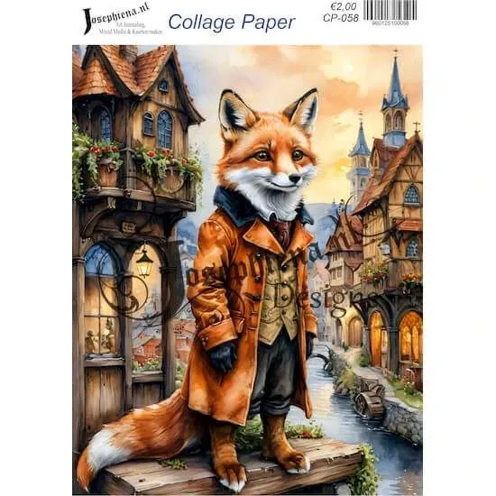Afbeeldingen van Vossenheer - Josephiena's collagepapier - CP-058