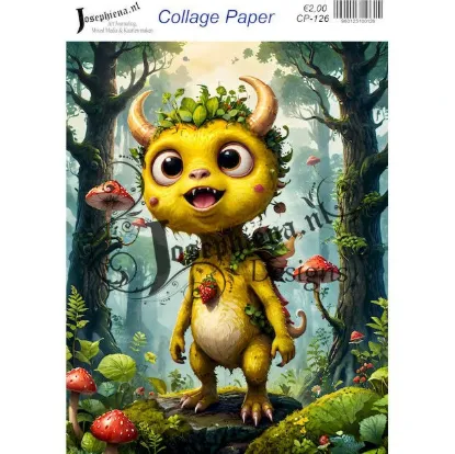 Afbeeldingen van Bosdrakertje - Josephiena's collagepapier - CP-126