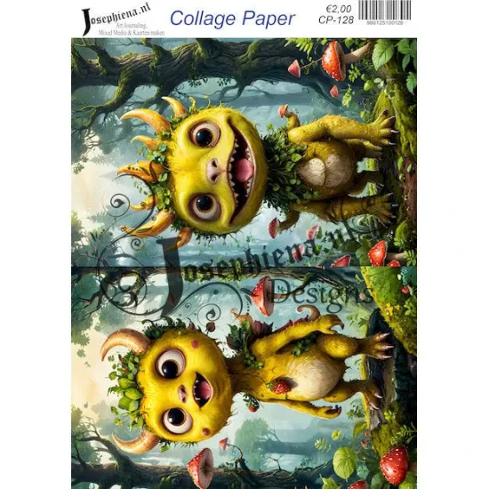Afbeeldingen van Boswezentje - Josephiena's collagepapier - CP-128