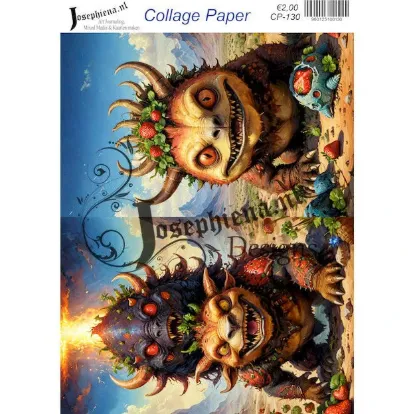 Afbeeldingen van Fantasiewezentje - Josephiena's collagepapier - CP-130