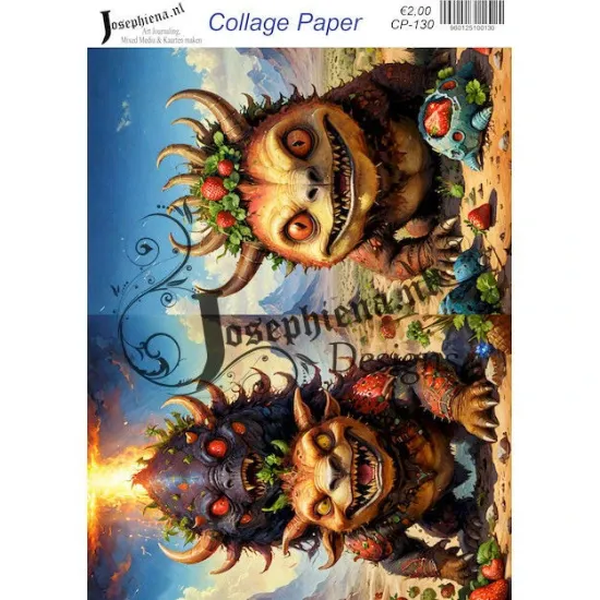 Afbeeldingen van Fantasiewezentje - Josephiena's collagepapier - CP-130