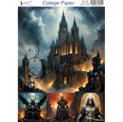 Afbeeldingen van Gotische kathedraal - Josephiena's collagepapier - CP-115