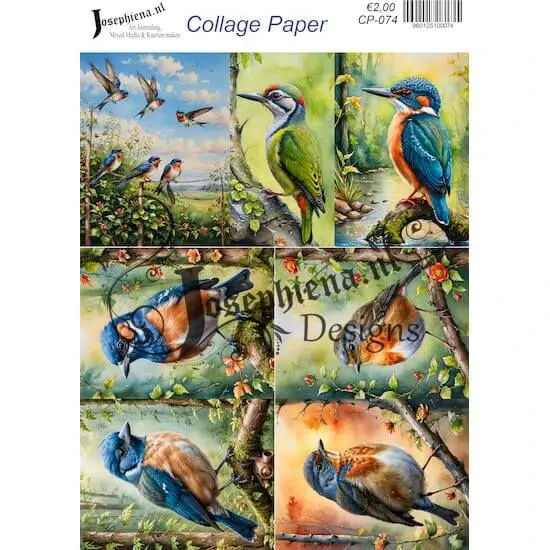 Afbeeldingen van Vogels #11 - Josephiena's collage paper - CP-074
