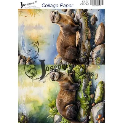 Afbeeldingen van Otters - Josephiena's collagepapier - CP-095