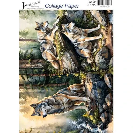 Afbeeldingen van Wolven - Josephiena's collagepapier - CP-102