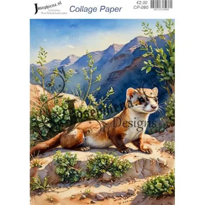 Afbeeldingen van Fret in de bergen - Josephiena's collagepapier - CP-090