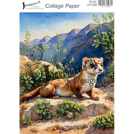 Afbeeldingen van Fret in de bergen - Josephiena's collagepapier - CP-090