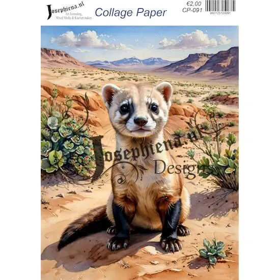 Afbeeldingen van Woestijnfret - Josephiena's collagepapier - CP-091