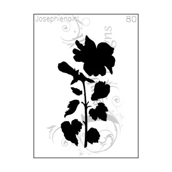 Afbeeldingen van Bloem - stencil - A6S080