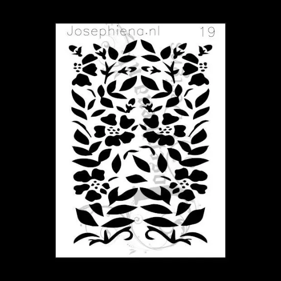 Afbeeldingen van Bloemen - stencil - A6S019