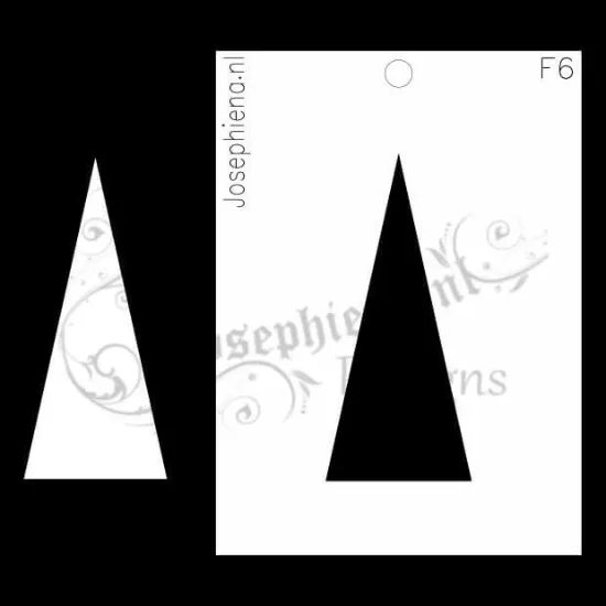 Afbeeldingen van Driehoek - figuur-stencil - A6F006