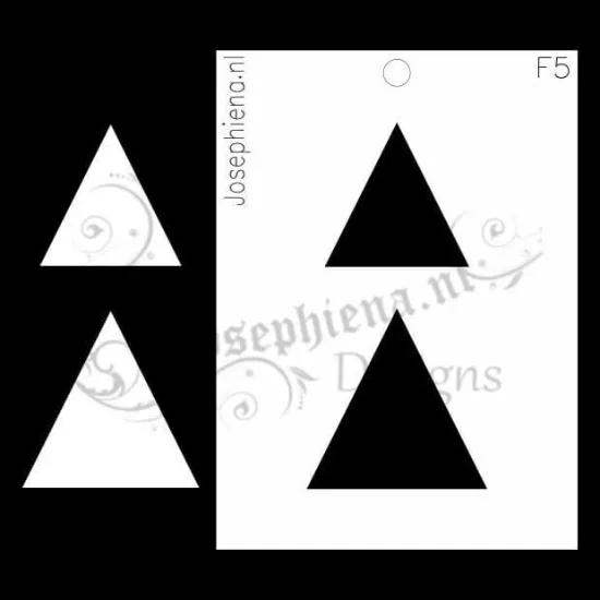 Afbeeldingen van Driehoeken - figuur-stencil - A6F005