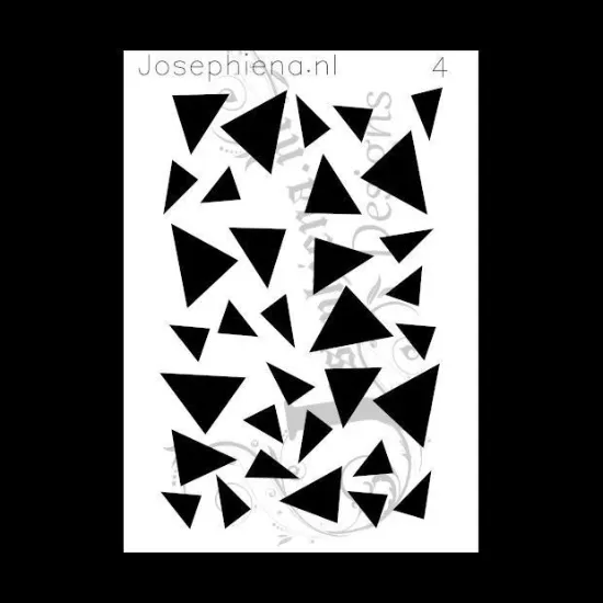 Afbeeldingen van Driehoeken - stencil - A6S004