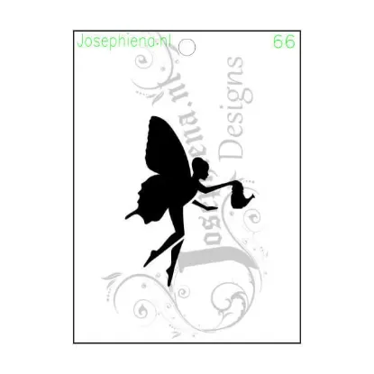 Afbeeldingen van Fee met gieter - Stencil van Josephiena`s - A6S066