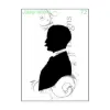 Afbeeldingen van Man silhouet - Stencil van Josephiena`s - A6S072