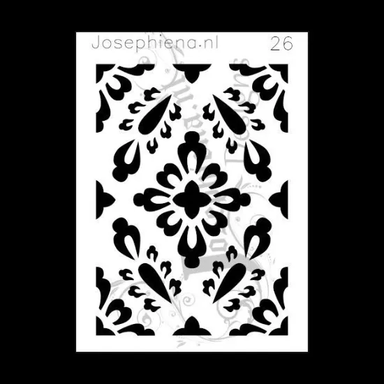 Afbeeldingen van Patroon 26 - stencil - A6S026
