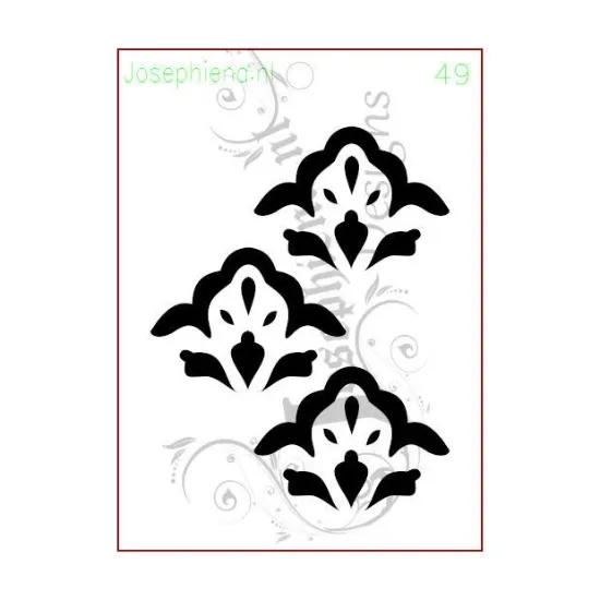 Afbeeldingen van Patroon 49 - stencil - A6S049