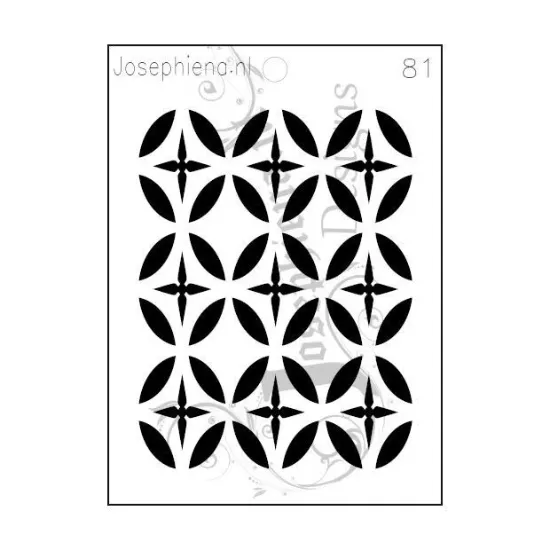 Afbeeldingen van Patroon 81 - stencil - A6S081