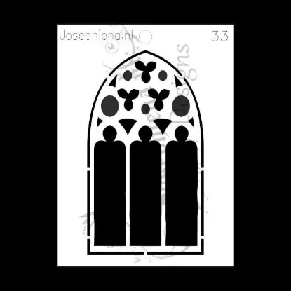 Afbeeldingen van Raam - stencil - A6S033