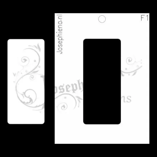 Afbeeldingen van Rechthoek - figuur-stencil - A6F001