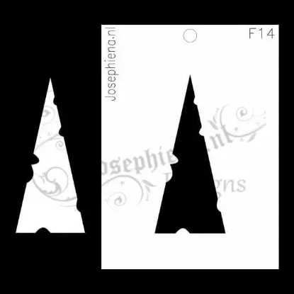 Afbeeldingen van Versleten Driehoek - figuur-stencil - A6F014